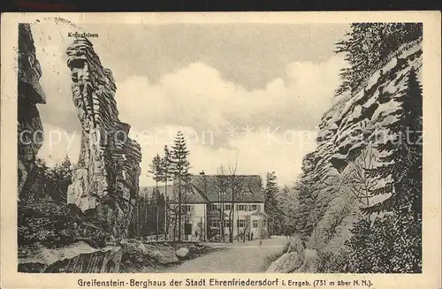 Greifensteine Erzgebirge Greifenstein Berghaus Felsformationen Kat. Typen