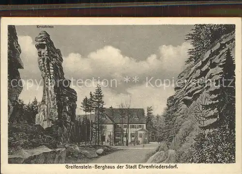 Greifensteine Erzgebirge Greifenstein Berghaus Felsformationen Kat. Typen