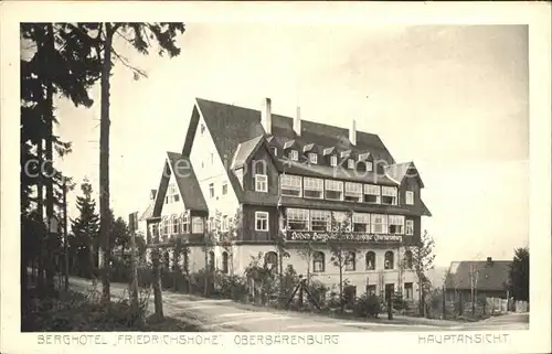 Oberbaerenburg Berghotel Friedrichshoehe /  /