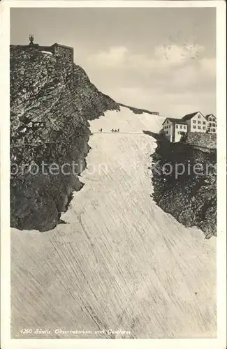 Saentis AR Observatorium Berggasthaus Appenzeller Alpen Kat. Saentis