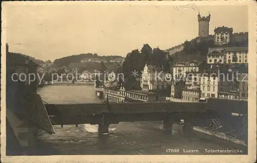 Luzern LU Totentanzbruecke Kat. Luzern