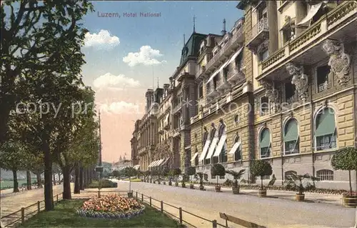 Luzern LU Hotel National Kat. Luzern