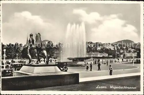 Luzern LU Wagenbachbrunnen Denkmal Kat. Luzern