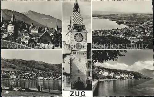 Zug Kanton Kirche Stadtansicht Kat. Zug