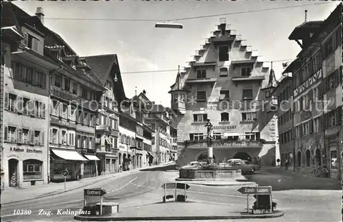 Zug Kanton Kolinplatz Hotel Ochsen Kat. Zug