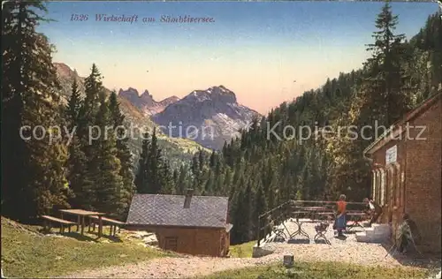 Saembtissee Wirtschaft Kat. Appenzeller Alpen