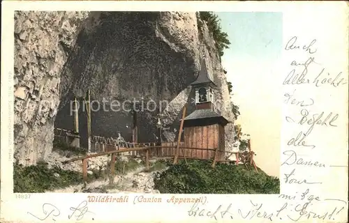 Wildkirchli Weissbad Bergkapelle Kat. Weissbad