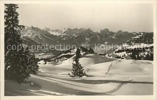 Amden SG Lochalp im Winter Kat. Amden