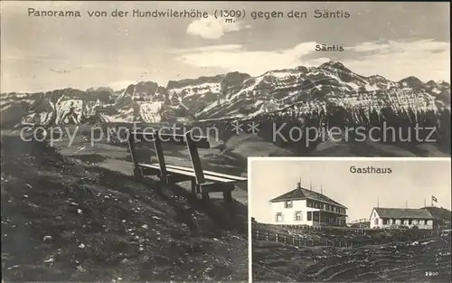 Hundwilerhoehe Saentis Panorama Gasthaus Kat. Hundwiler Hoehe