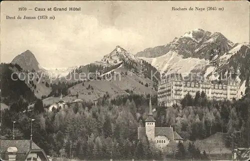 Caux VD Grand Hotel Rochers de Naye Dent de Jaman Montagne Kat. Caux