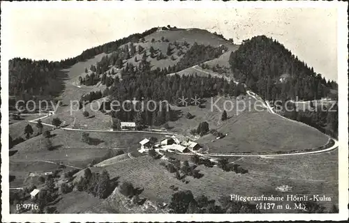 Hoernli Kulm Berggasthaus Rigi des Zuercher Oberlandes Fliegeraufnahme Kat. Hoernli