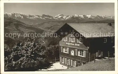Hoernli Kulm Berggasthaus Rigi des Zuercher Oberlandes Alpenpanorama Kat. Hoernli