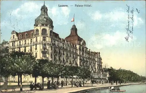 Luzern LU Palace Hotel Promenade Vierwaldstaettersee Kat. Luzern