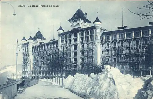 Caux VD Palace Hotel en hiver Kat. Caux