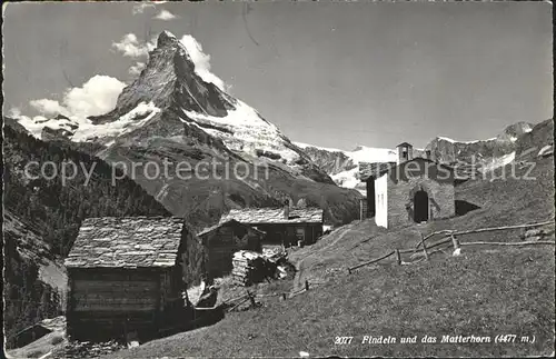Findeln VS und Matterhron Zermatt Kat. Findelen