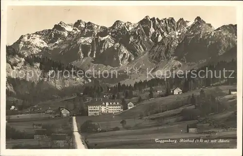 Toggenburg Rietbad mit Saentis Kat. Wildhaus