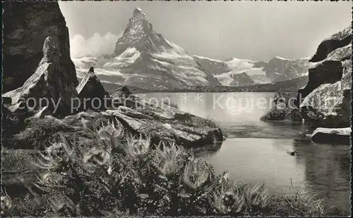 Stellisee mit Matterhorn Kat. Zermatt