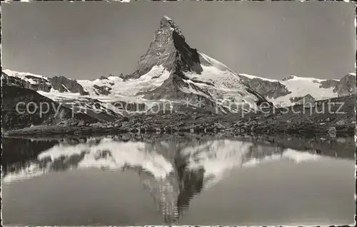 Stellisee bei Zermatt mit Matterhorn Kat. Zermatt