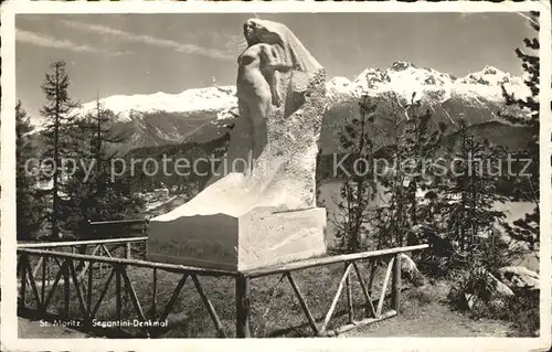 St Moritz GR Segantini Denkmal Kat. St Moritz