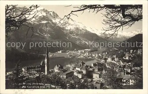 St Moritz GR mit Piz Ccorvatsch Kat. St Moritz