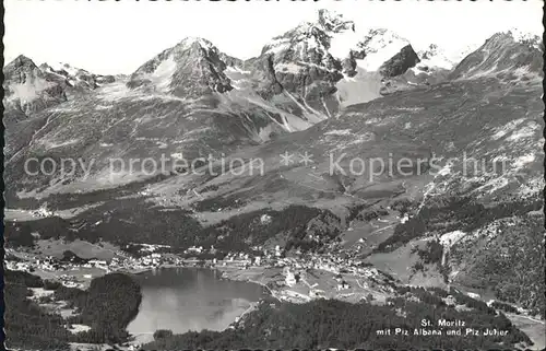 St Moritz GR mit Piz Albana und Julier Kat. St Moritz