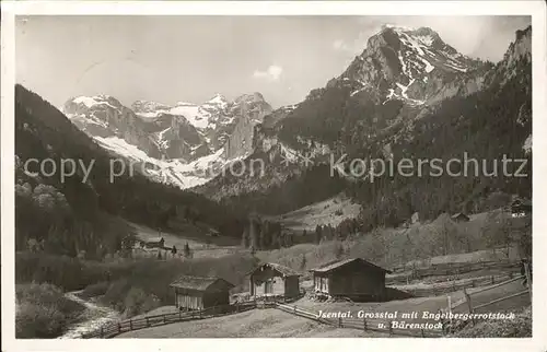 Isental Grosstal mit Engelbergerrotstock und Baerenstock / Uri-Rotstock /Rg. Engelberg