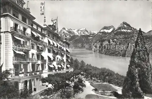 Axenstein Grandhotel mit Urirotstock  Kat. Morschach