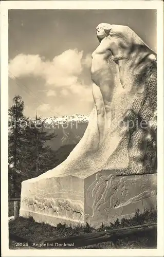 St Moritz GR Segantini Denkmal Kat. St Moritz