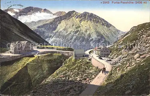 Furkapass Passhoehe / Furka /Rg. Gletsch