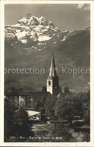 Bex les Bains Eglise Dents du Midi Kat. Bex