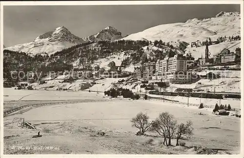 St Moritz Dorf GR Teilansicht Kat. St Moritz