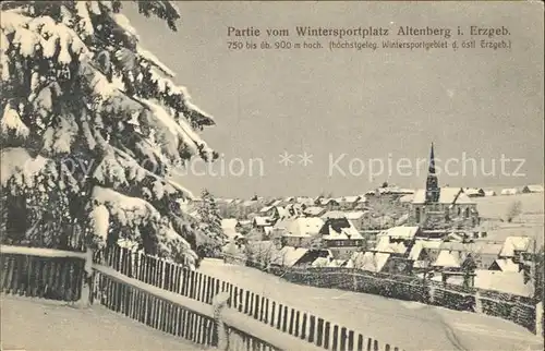 Altenberg Erzgebirge Teilansicht Kat. Geising