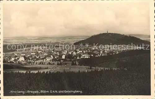 Altenberg Erzgebirge mit Geisingberg Kat. Geising