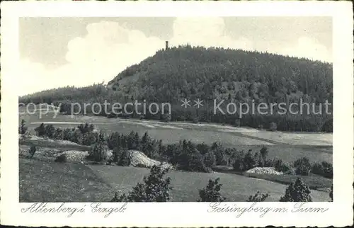 Altenberg Erzgebirge Geisingberg mit Turm Kat. Geising