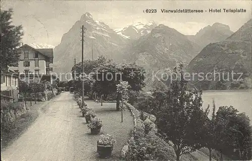 Vierwaldstaettersee SZ Hotel Tellsplatte Kat. Brunnen