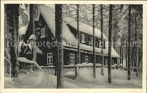 Altenberg Erzgebirge Waldschaenke Raupennest Kat. Geising