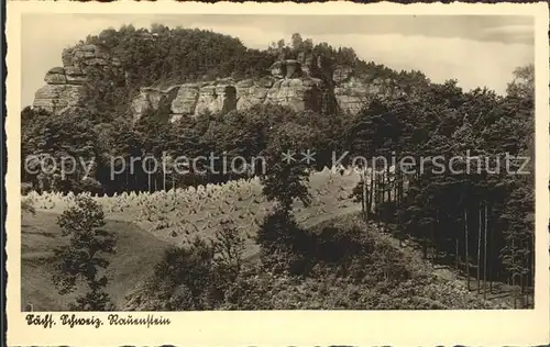 Saechsische Schweiz Rauensteine Kat. Rathen Sachsen