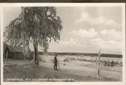 Georgenfeld Blick vom Zinnwald Kat. Zinnwald Georgenfeld