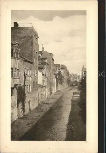 Alt Meissen Elbe Blick von der Schulbruecke Kat. Meissen