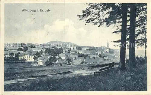 Altenberg Erzgebirge Stadtansicht Kat. Geising
