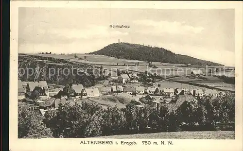 Altenberg Erzgebirge Geisingberg Kat. Geising