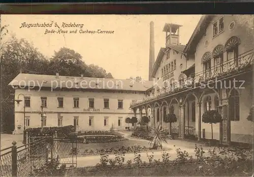 Augustusbad Liegau Bade  Haus Kurhaus  Terrasse