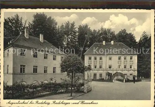 Augustusbad Liegau Radeberger  und Herrenhaus
