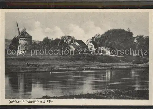 Gohlis Dresden Windmuehle an der Elbe