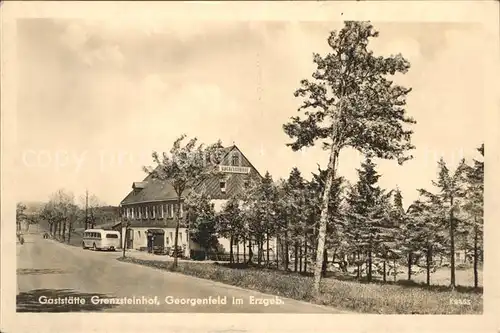 Georgenfeld Gaststaette Grenzsteinhof Kat. Zinnwald Georgenfeld