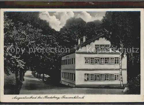 Augustusbad Liegau Frauenklinik