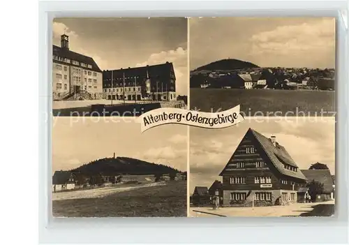 Altenberg Erzgebirge Osterzgebirge Ansichten Haeuser Berge Kat. Geising