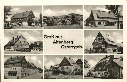 Altenberg Erzgebirge Teilansichten Kat. Geising