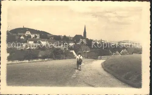 Altenberg Erzgebirge Ortsansicht mit Kirche Geisingberg Kat. Geising