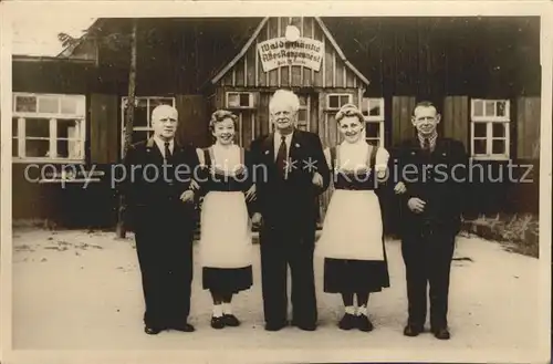 Altenberg Erzgebirge Waldschaenke Raupennest Gruppenbild Kat. Geising